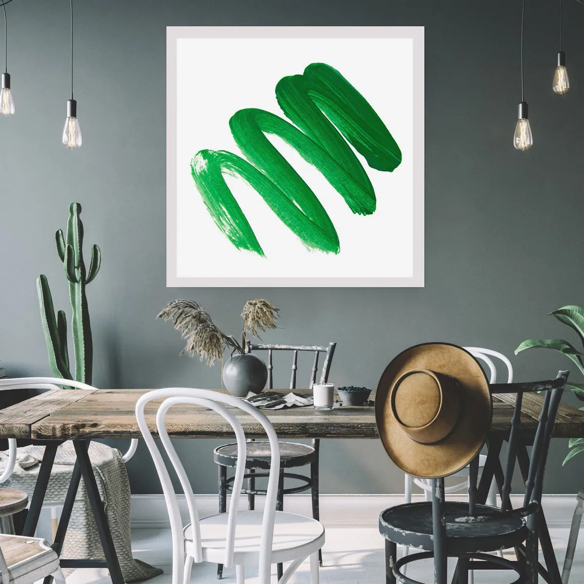 Poster - Grüner Witz - 30x30 cm