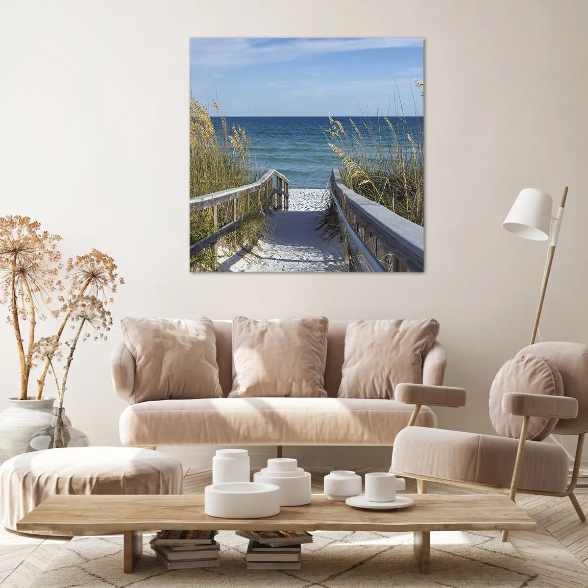 Bild auf Leinwand - Leinwandbild - In der Sonne, im Wind - 60x60 cm