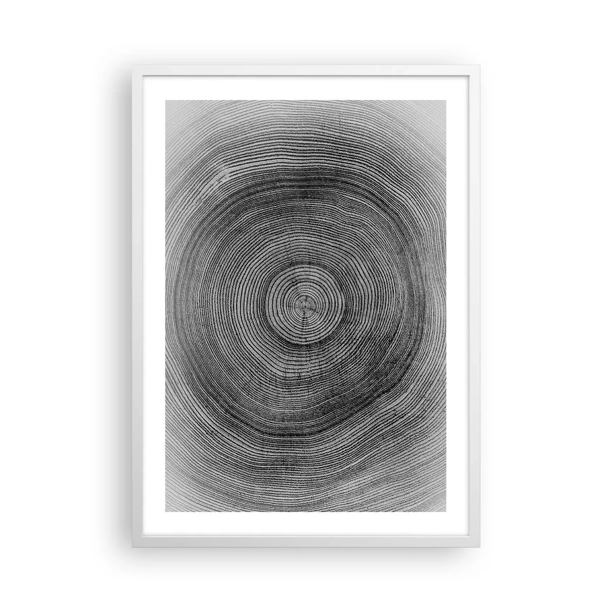 Poster in einem weißen Rahmen - Zeichen der Zeit - 50x70 cm