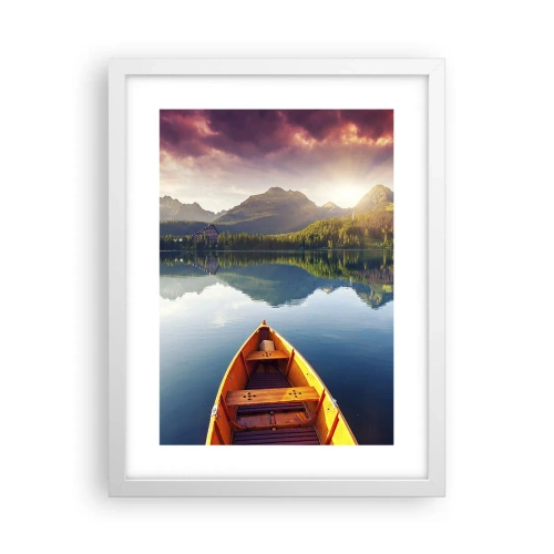 Poster in einem weißen Rahmen - Nichts gegen die Natur - 30x40 cm