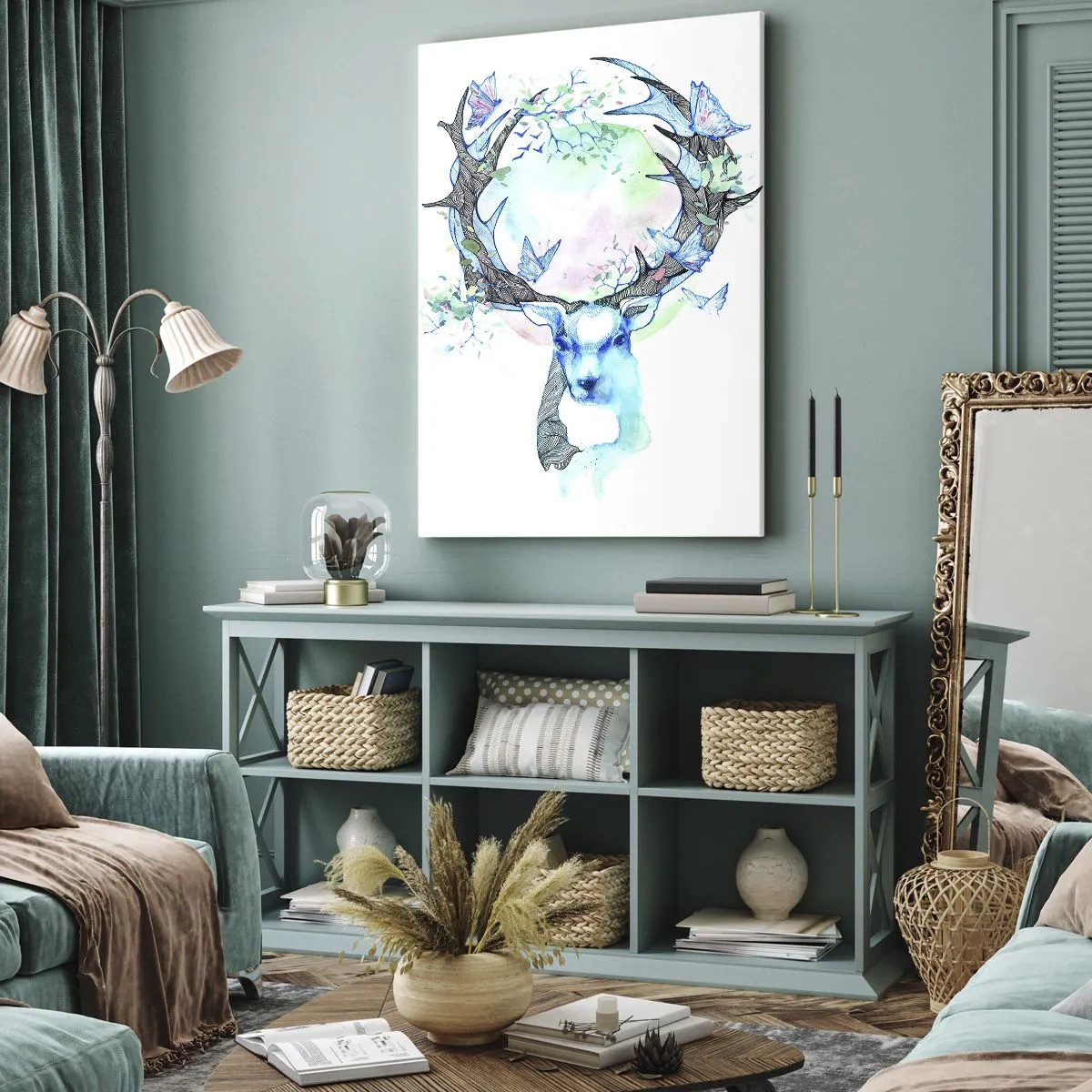 Bild auf Leinwand - Leinwandbild - Die Kraft und Feinheit der Natur - 55x100 cm