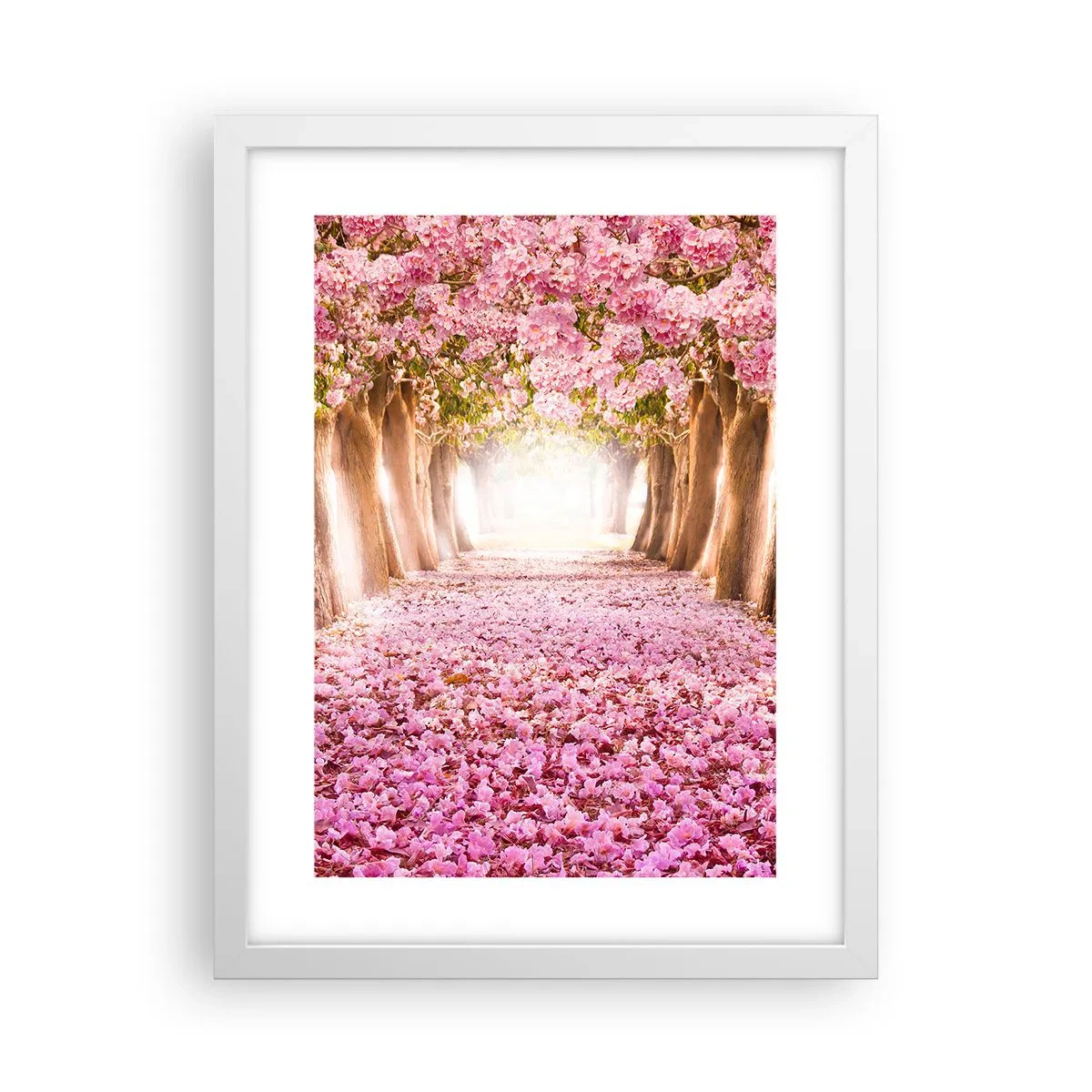 Poster in einem weißen Rahmen - Der Weg ins Paradies - 30x40 cm