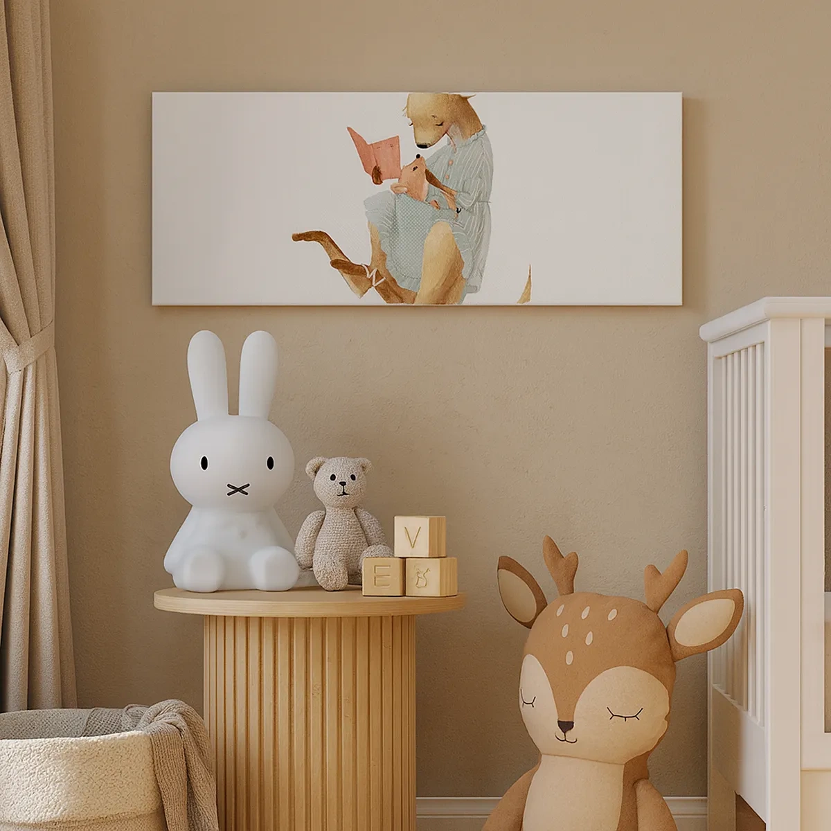 Bild auf Leinwand - Leinwandbild - Lies mir vor Mama - 30x30 cm