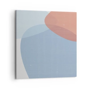 Bild auf Leinwand - Leinwandbild - Pastellbeziehungen - 50x50 cm