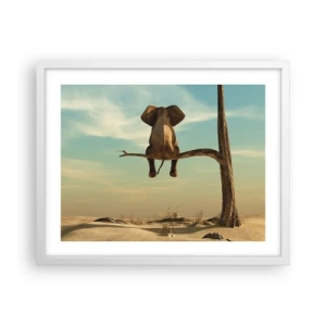 Poster in einem weißen Rahmen - Neuer Blickwinkel - 50x40 cm