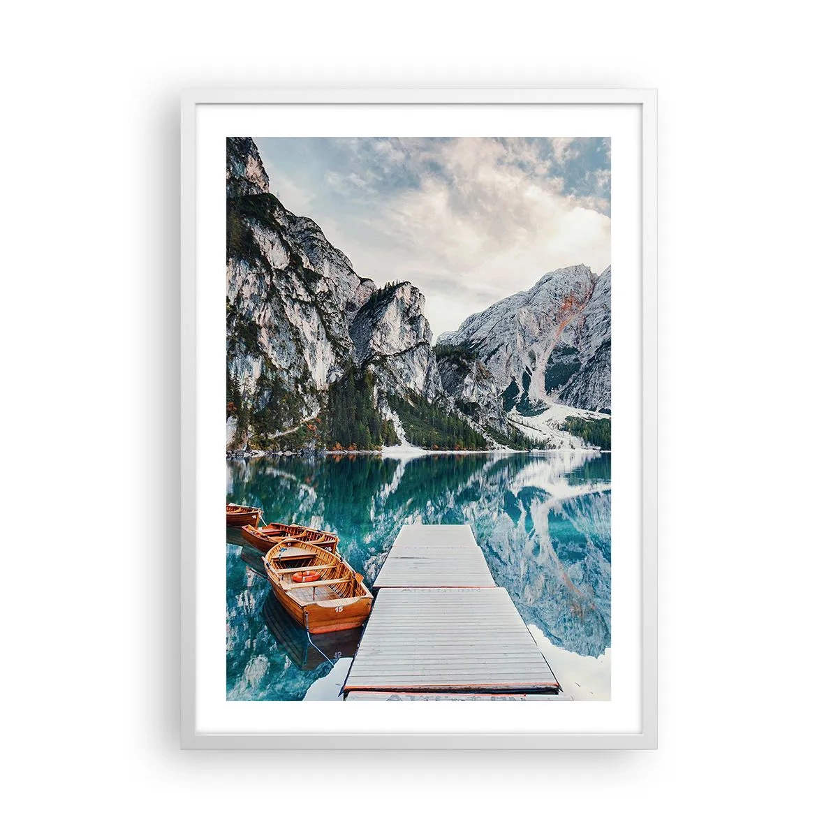 Poster in einem weißen Rahmen - Wir zeigen Ihnen Schönheit - 50x70 cm