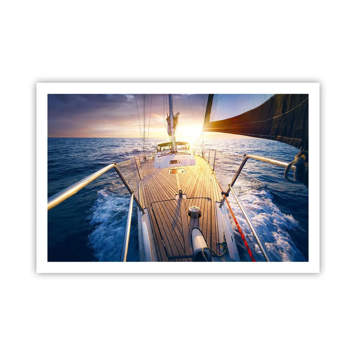 Poster - Laufen unter den Wellen - 91x61 cm