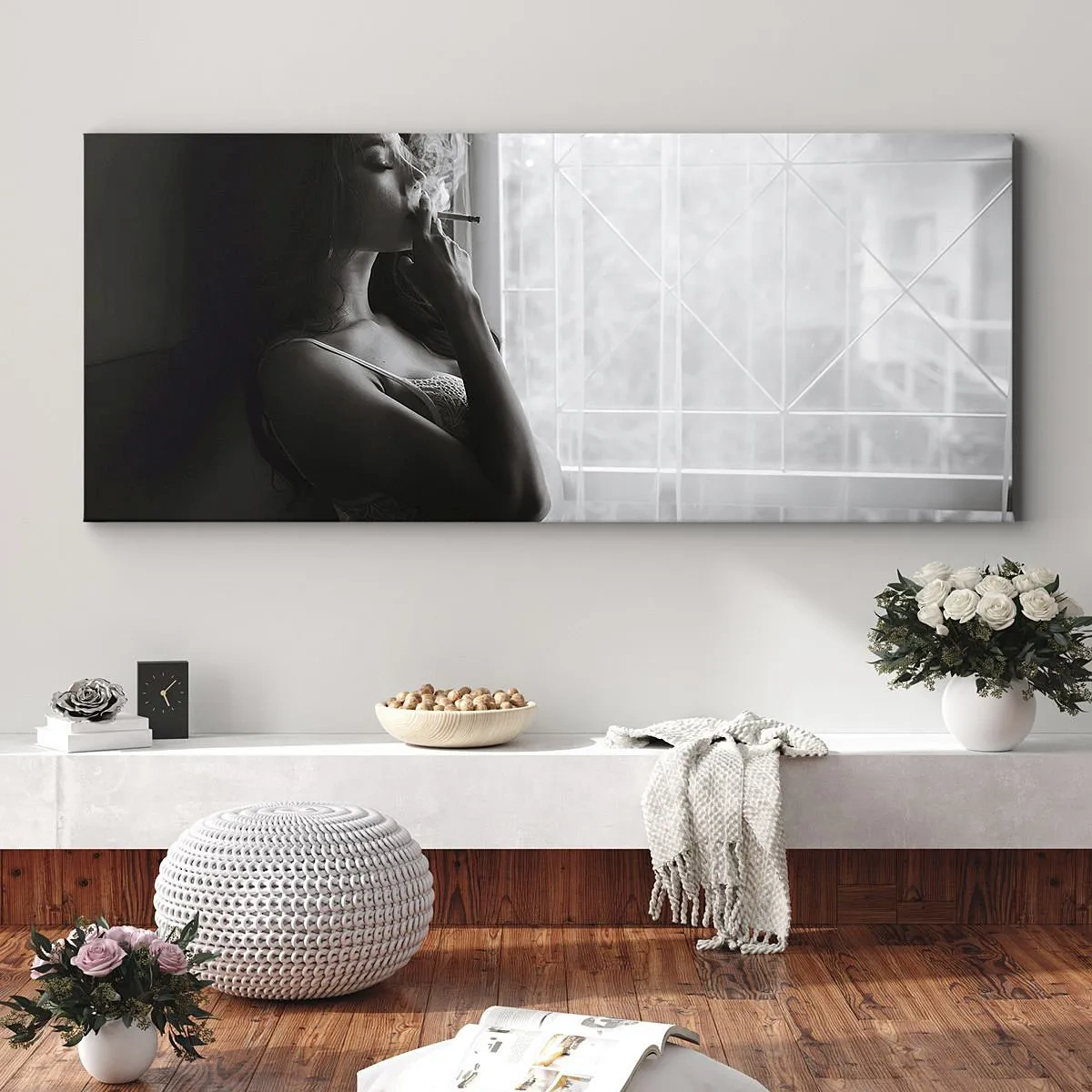 Bild auf Leinwand - Leinwandbild - Sinnlicher Moment - 100x40 cm