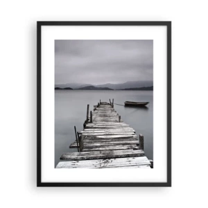 Poster in einem schwarzem Rahmen - Du kannst morgen gehen - 40x50 cm