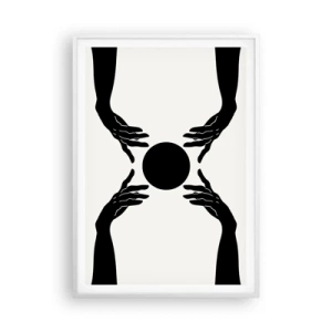 Poster in einem weißen Rahmen - Geheimes Zeichen - 70x100 cm