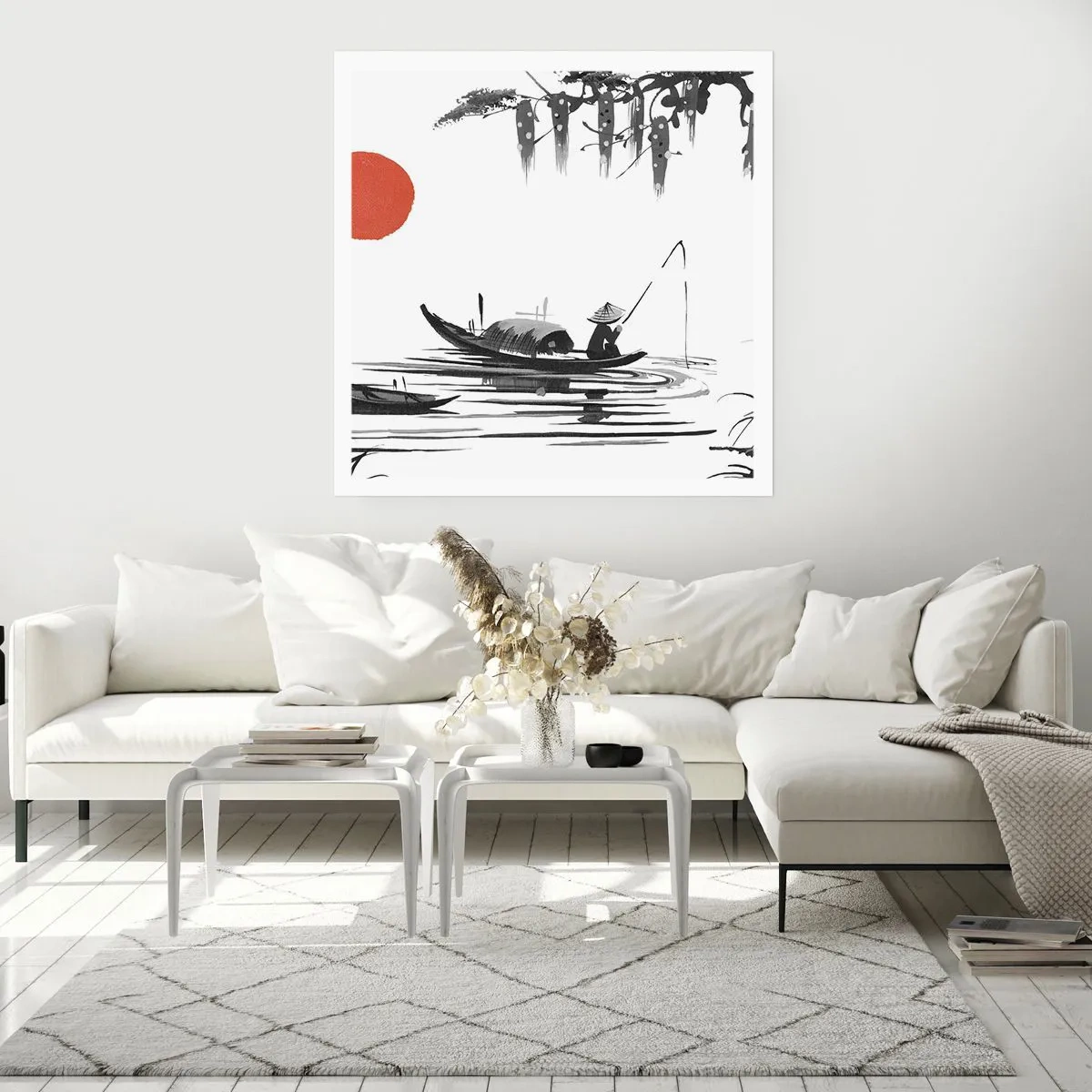 Poster - Asiatischer Nachmittag - 50x50 cm