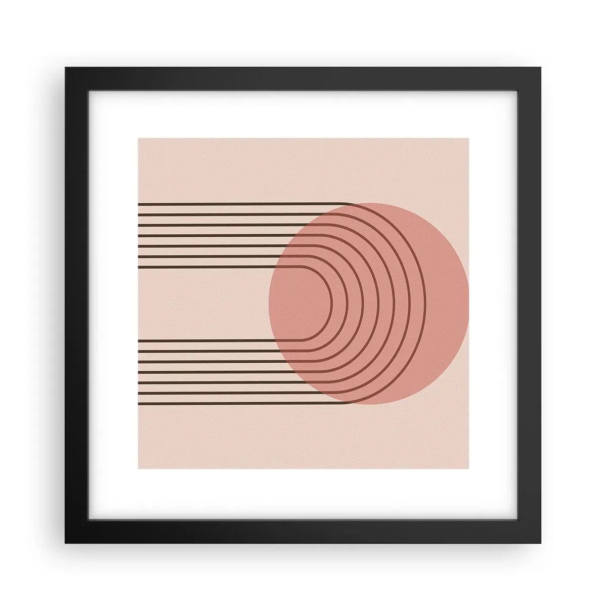 Poster in einem schwarzem Rahmen - Unwiderstehliche Anziehungskraft - 30x30 cm