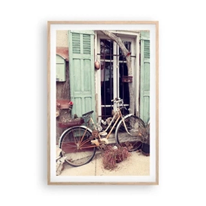 Poster in einem Rahmen aus heller Eiche - Es lebe die Provinz - 61x91 cm