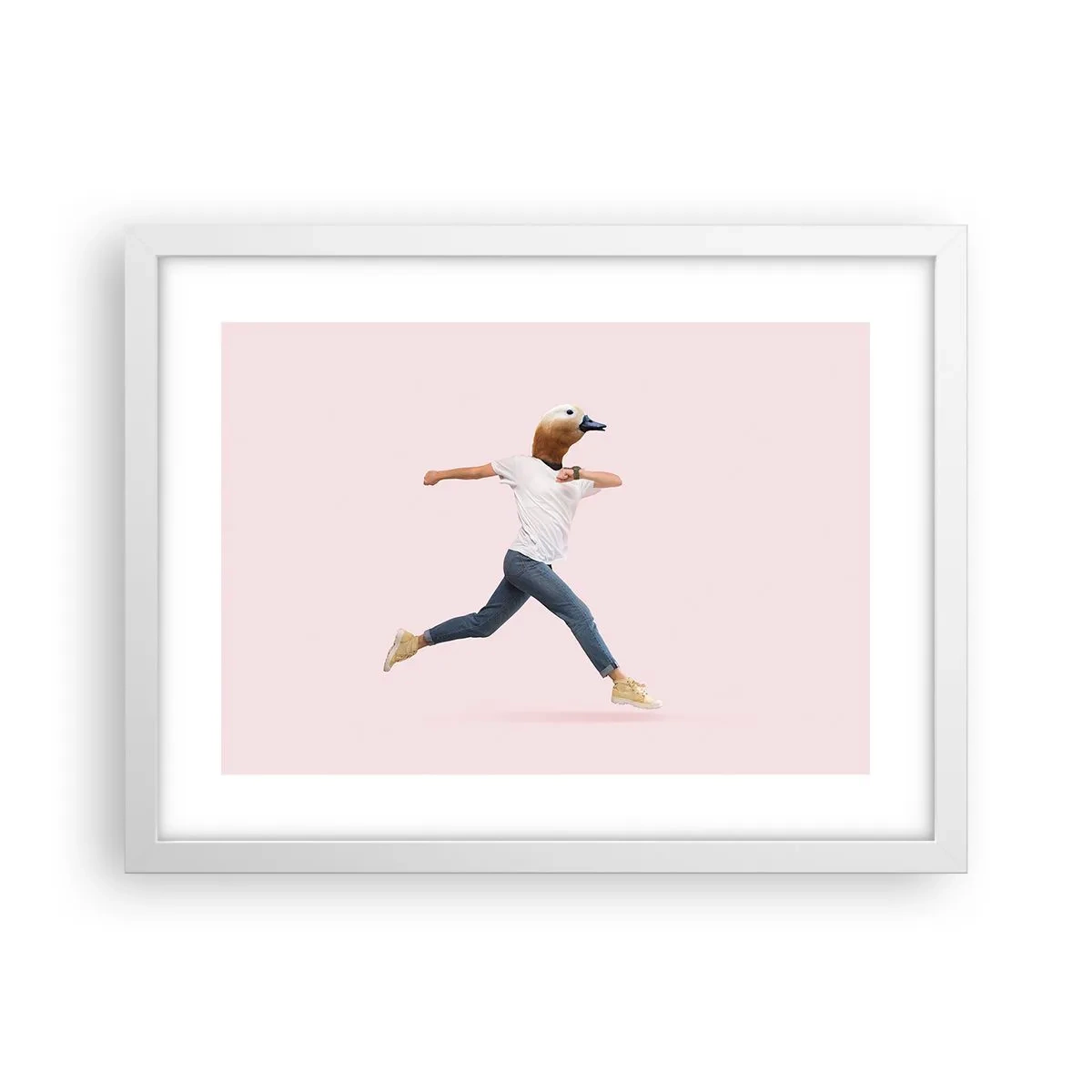 Poster in einem weißen Rahmen - Eine Prise Absurdität - 40x30 cm