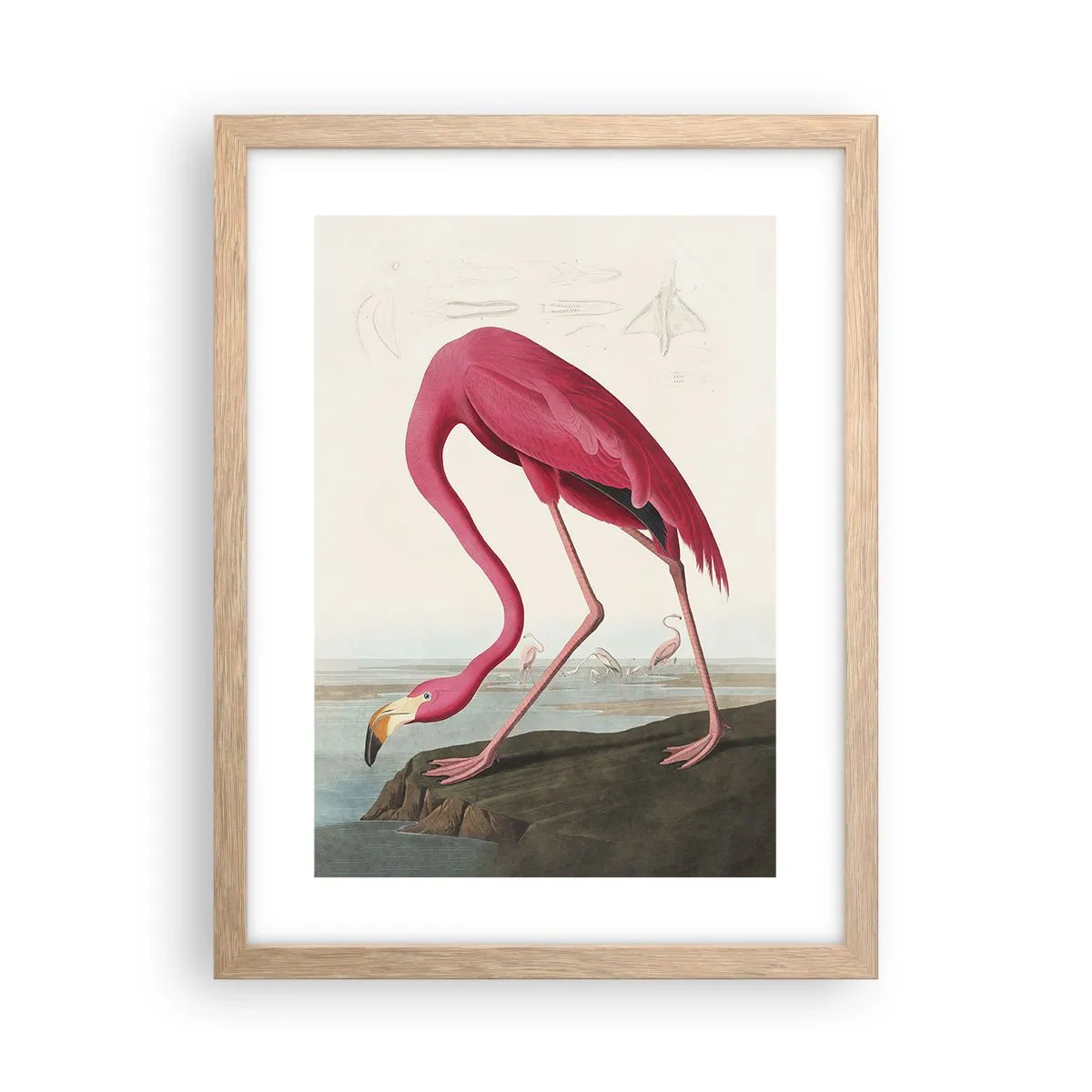 Poster in einem Rahmen aus heller Eiche - Erstaunliche Kreation - 30x40 cm