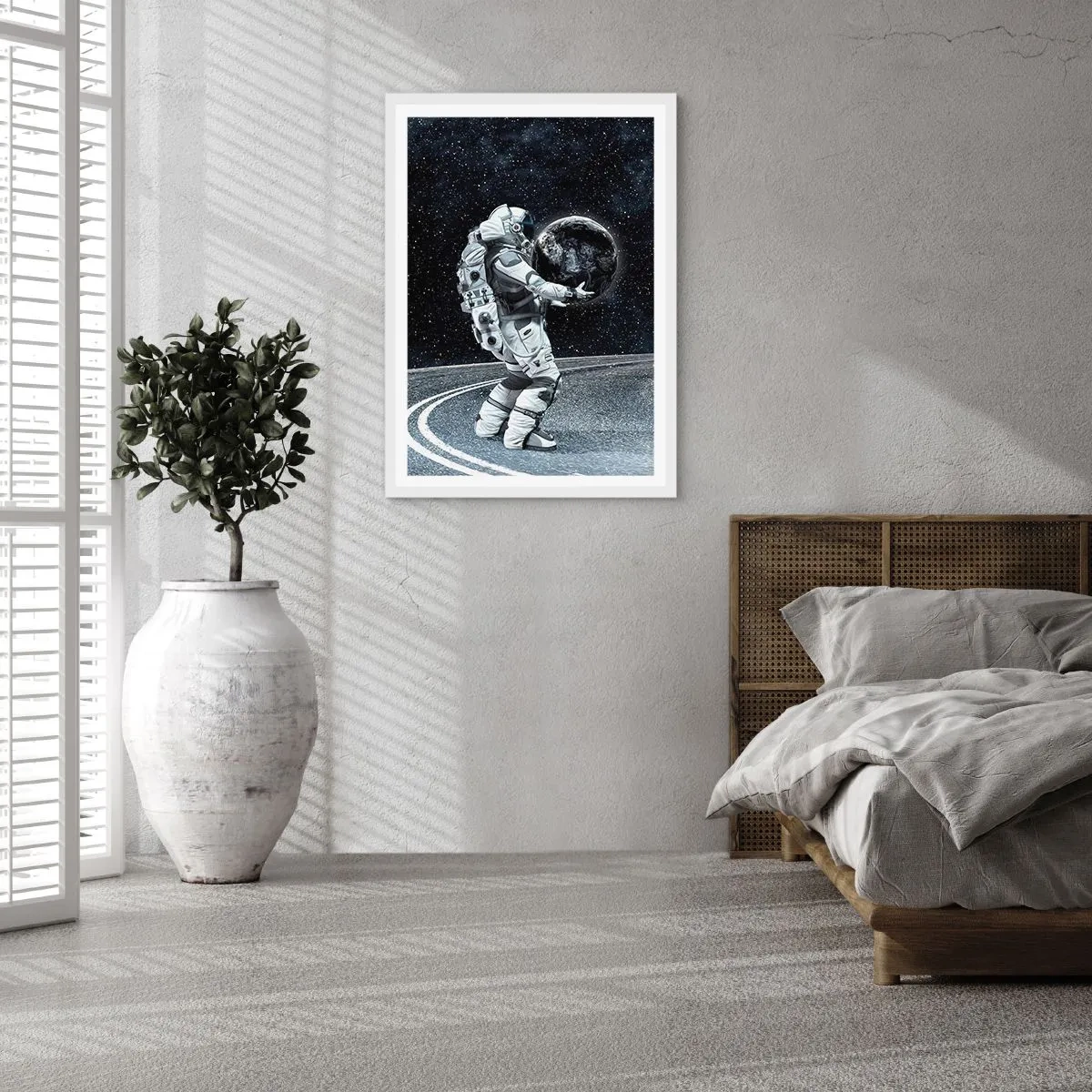 Poster in einem weißen Rahmen - Auf der Milchstraße - 50x70 cm