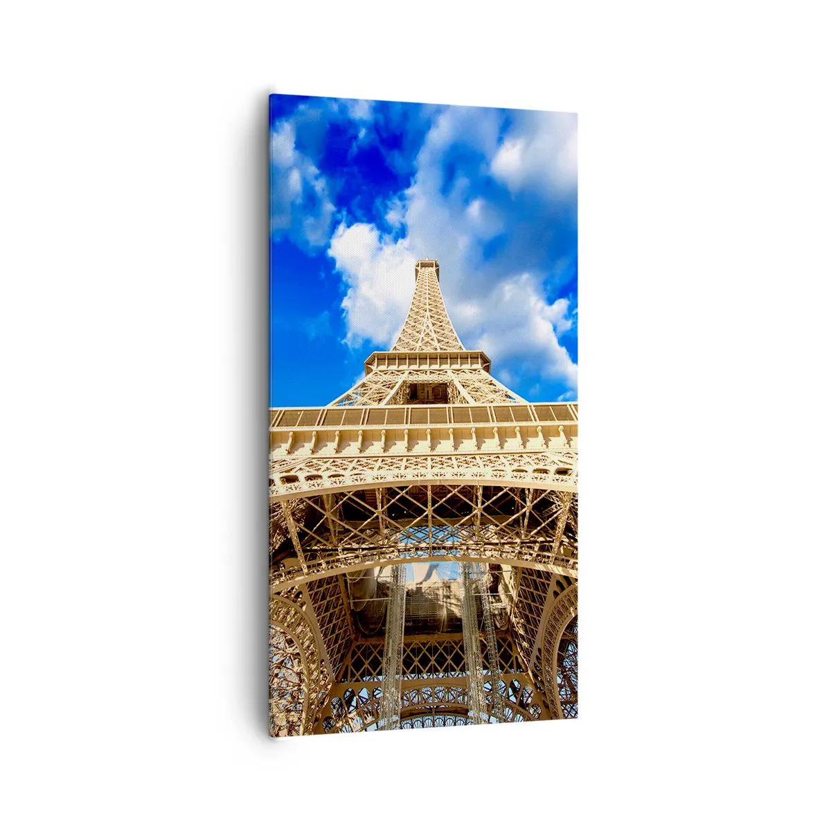 Bild auf Leinwand - Leinwandbild - In den Himmel und in die Wolken gehen - 65x120 cm