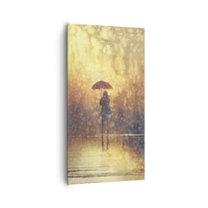 Bild auf Leinwand - Leinwandbild - Ich habe das Gefühl, dass mich jemand ansieht - 65x120 cm