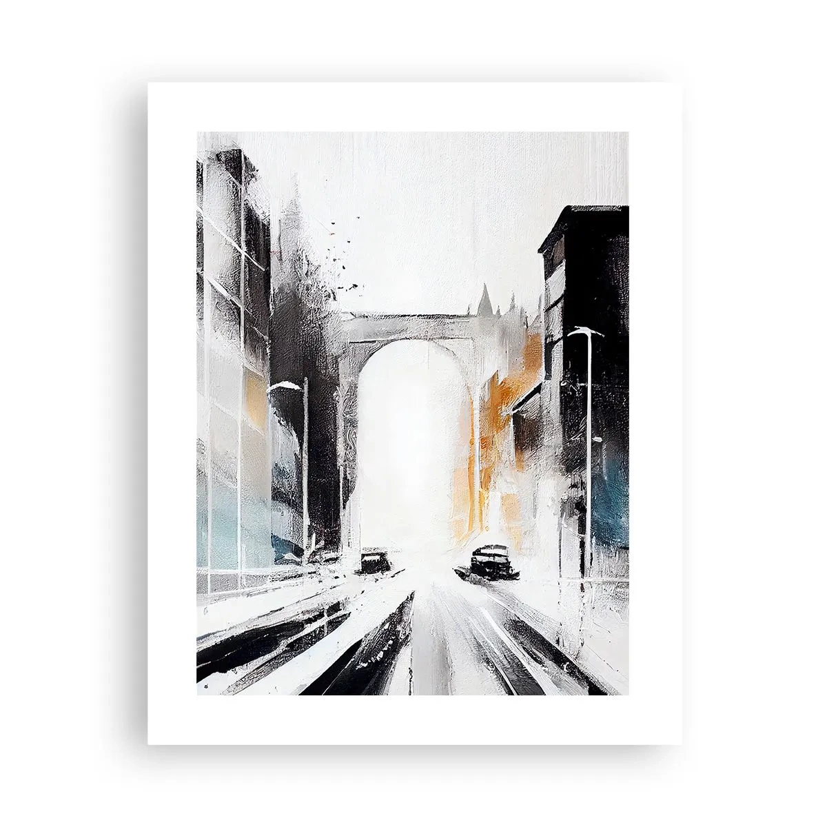 Poster - Stadtstudie: Architektur und Bewegung - 40x50 cm