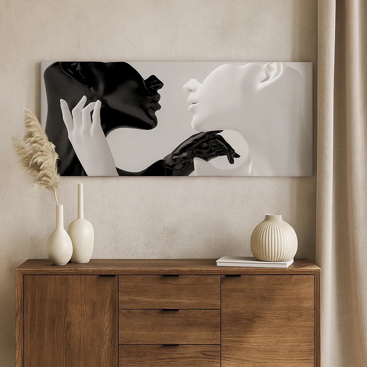 Bild auf Leinwand - Leinwandbild - Anziehung - Begierde - 30x30 cm