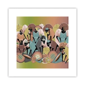 Poster - Ein toller Urlaub steht bevor - 30x30 cm