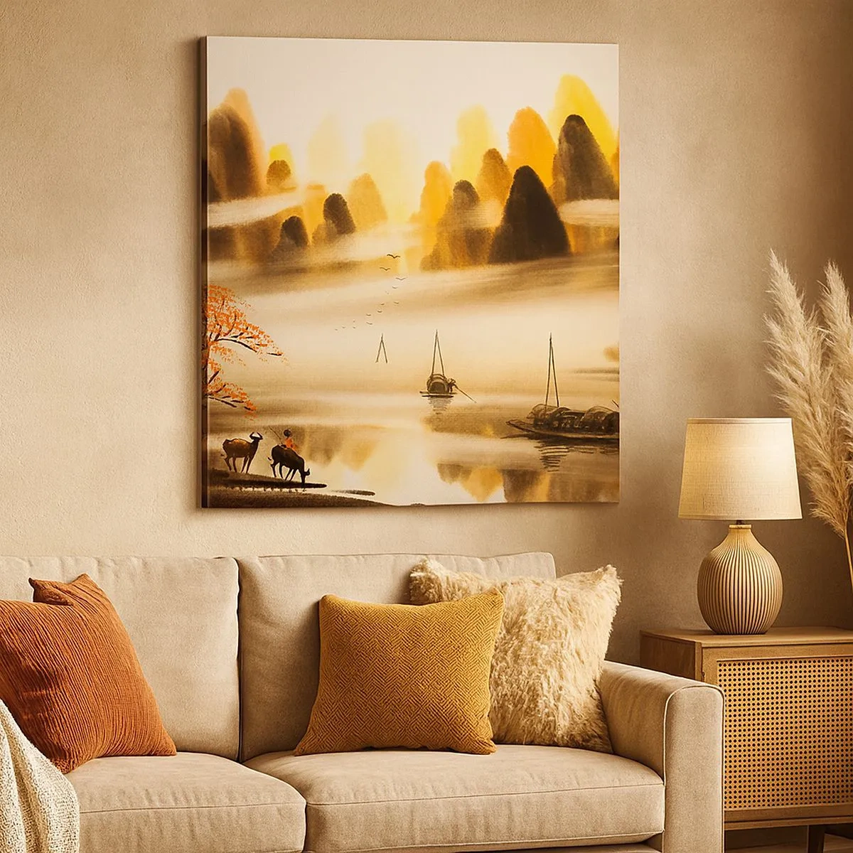 Bild auf Leinwand - Leinwandbild - Weiter als im Fernosten - 30x30 cm