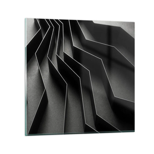 Glasbild - Bild auf glas - Räumliche Ordnung - 40x40 cm