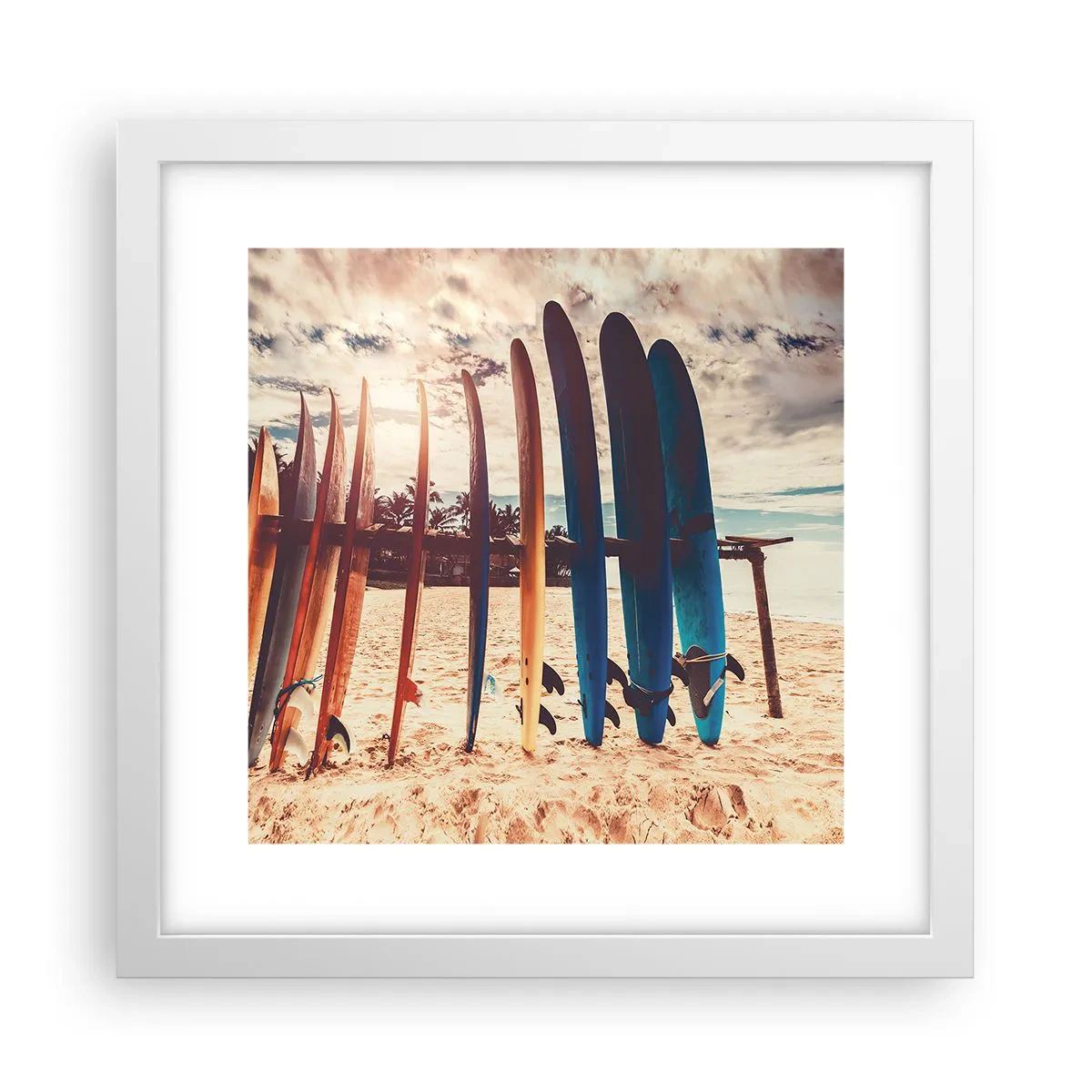 Poster in einem weißen Rahmen - Gute Nacht bis morgen - 30x30 cm