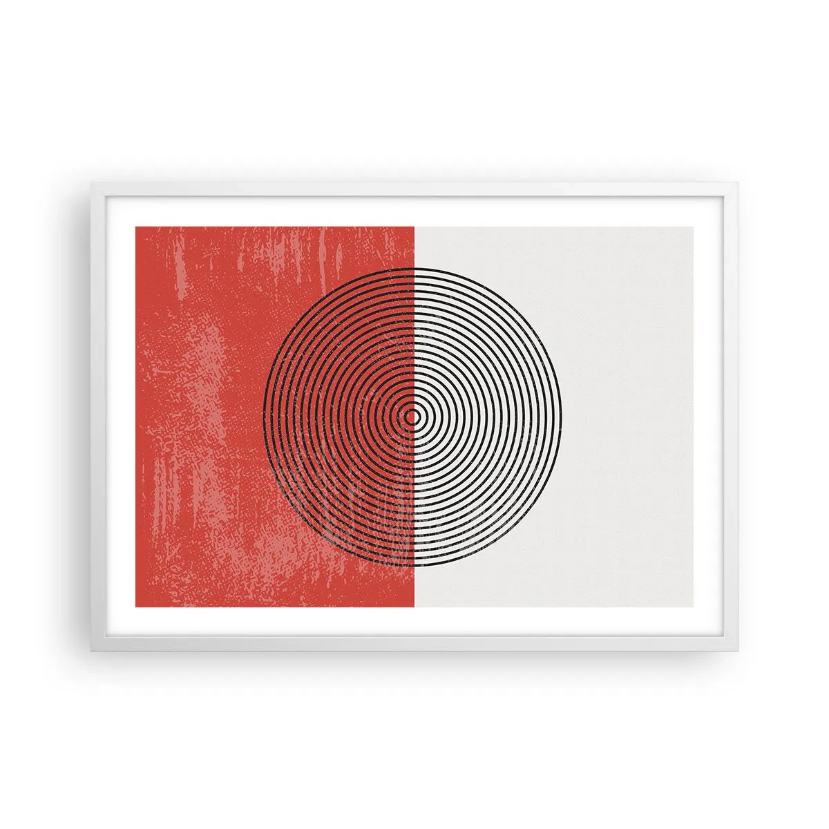 Poster in einem weißen Rahmen - Auf den Punkt gebracht - 70x50 cm