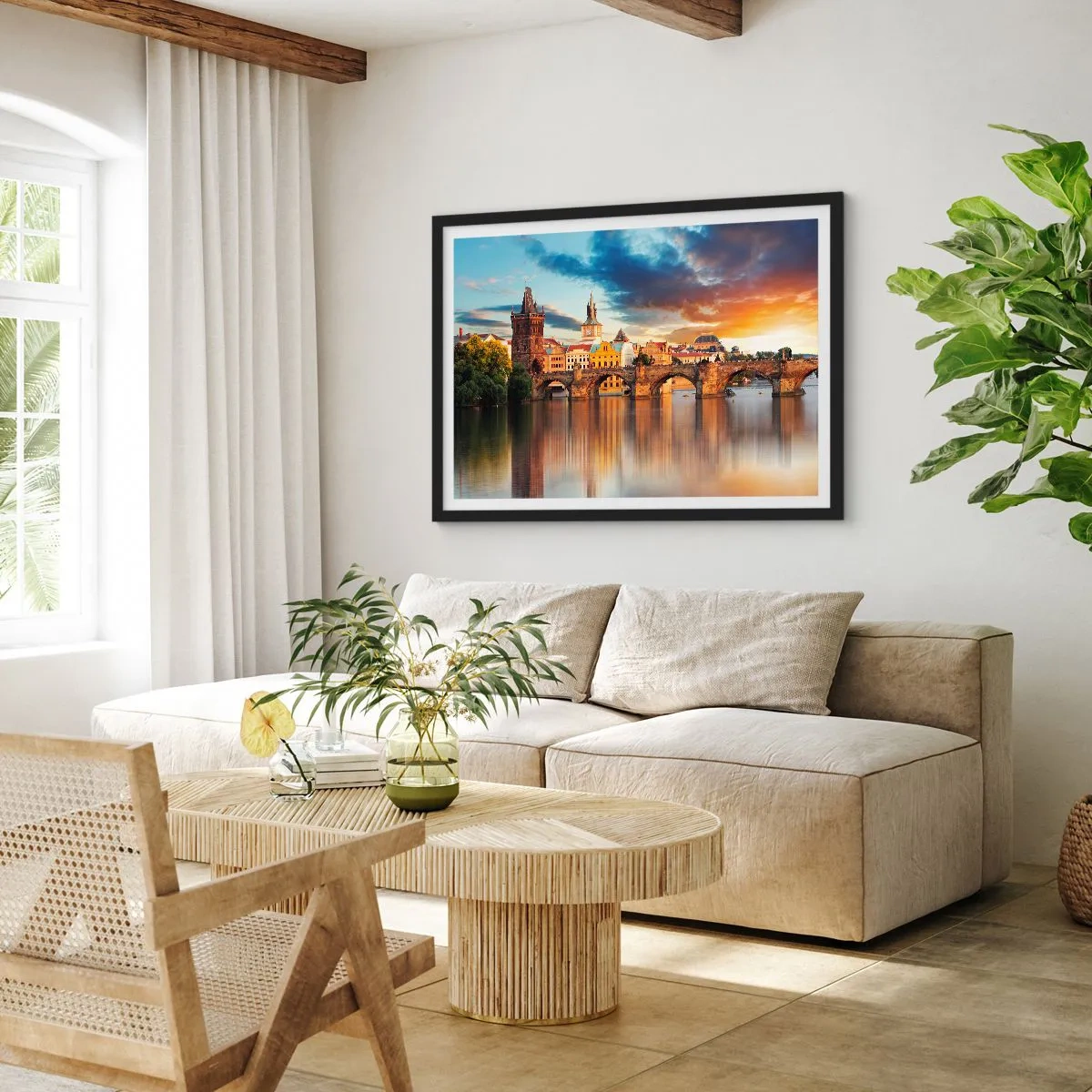 Poster in einem schwarzem Rahmen - Schön seit Ewigkeiten - 40x30 cm