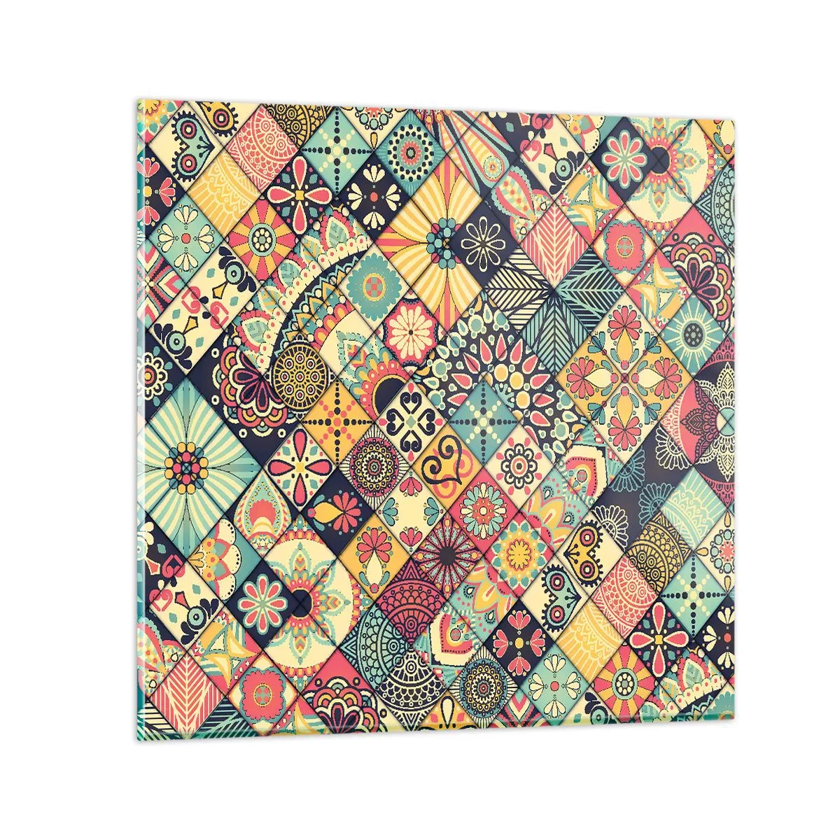 Glasbild - Bild auf glas - marokkanische Atmosphäre - 60x60 cm