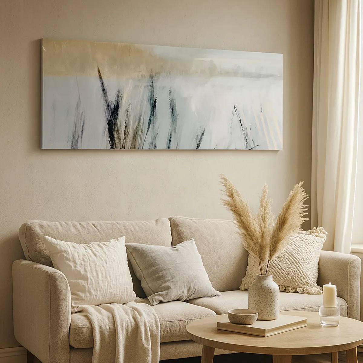 Bild auf Leinwand - Leinwandbild - Winterfelder - 30x30 cm