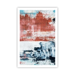 Poster - Fünfzig-Fünfzig abstrakt - 61x91 cm