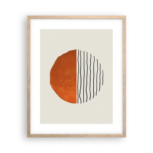 Poster in einem Rahmen aus heller Eiche - Im japanischen Klima - 40x50 cm