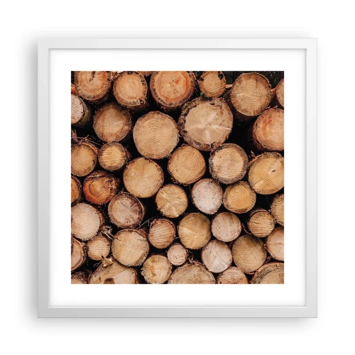 Poster in einem weißen Rahmen - Ein neuer Anfang - 40x40 cm