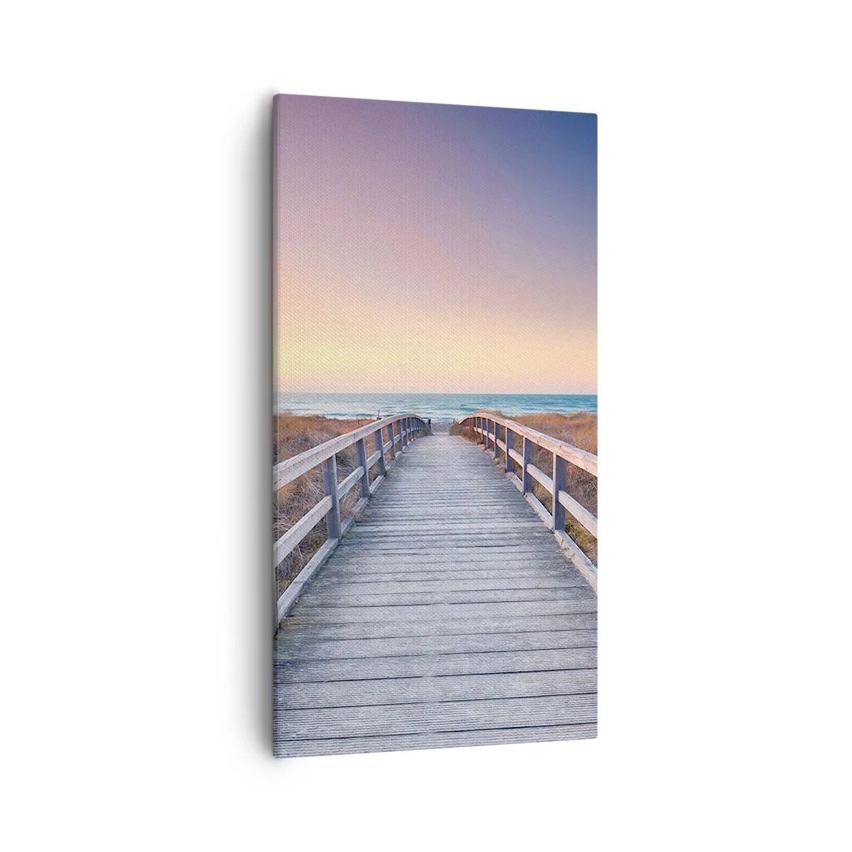 Bild auf Leinwand - Leinwandbild - Baltische Abend-Aurora - 55x100 cm