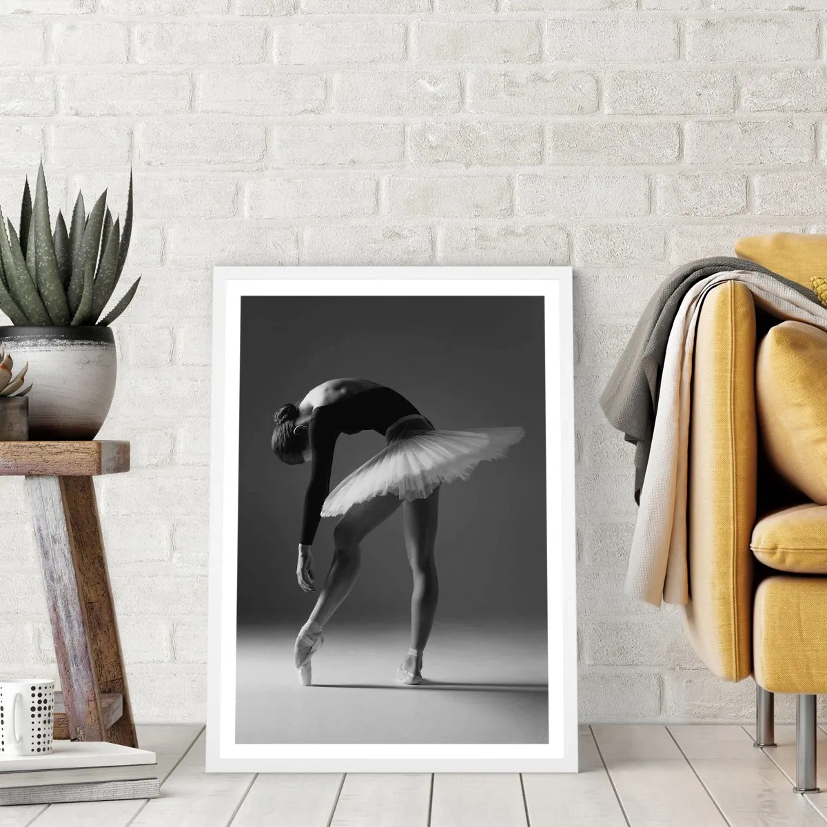 Poster in einem weißen Rahmen - Bella Ballerina - 50x70 cm