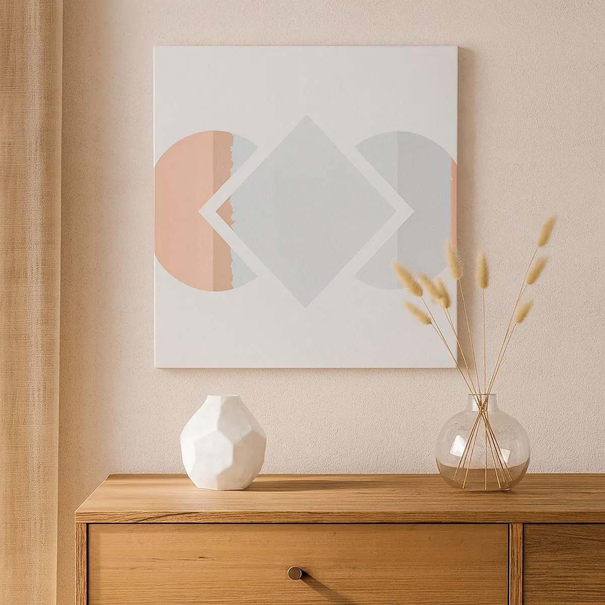 Bild auf Leinwand - Leinwandbild - Die Situation ist klar - 30x30 cm