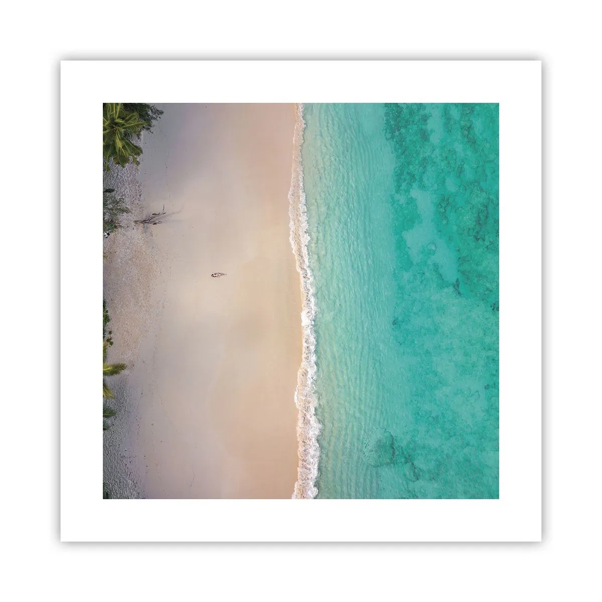 Poster - Paradiesstrand - 40x40 cm