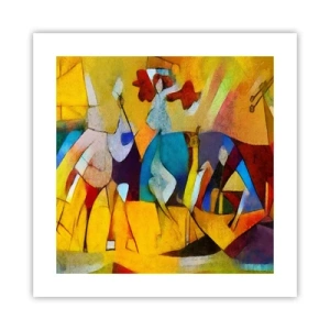 Poster - Sonne - Leben - Freude - 40x40 cm