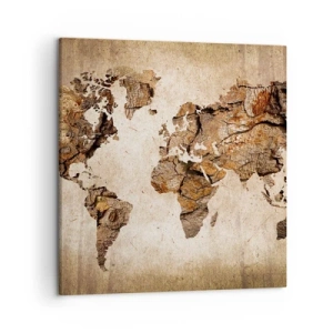 Bild auf Leinwand - Leinwandbild - Entdeckung der Welt - 50x50 cm