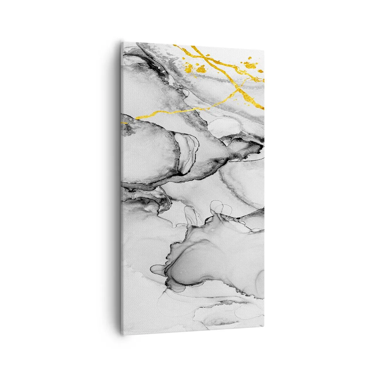 Bild auf Leinwand - Leinwandbild - Komposition mit Goldmotiv - 55x100 cm