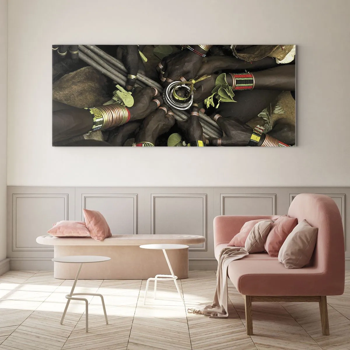Glasbild - Bild auf glas - Wir sind zusammen - 100x40 cm