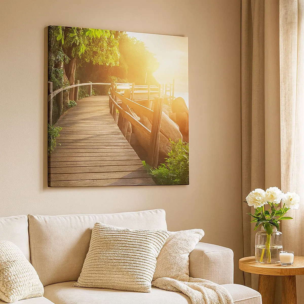 Bild auf Leinwand - Leinwandbild - Noch eine Wendung, ein weiteres Wunder - 30x30 cm