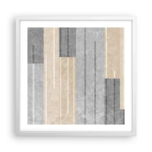 Poster in einem weißen Rahmen - Komposition: Vertikal halten - 50x50 cm