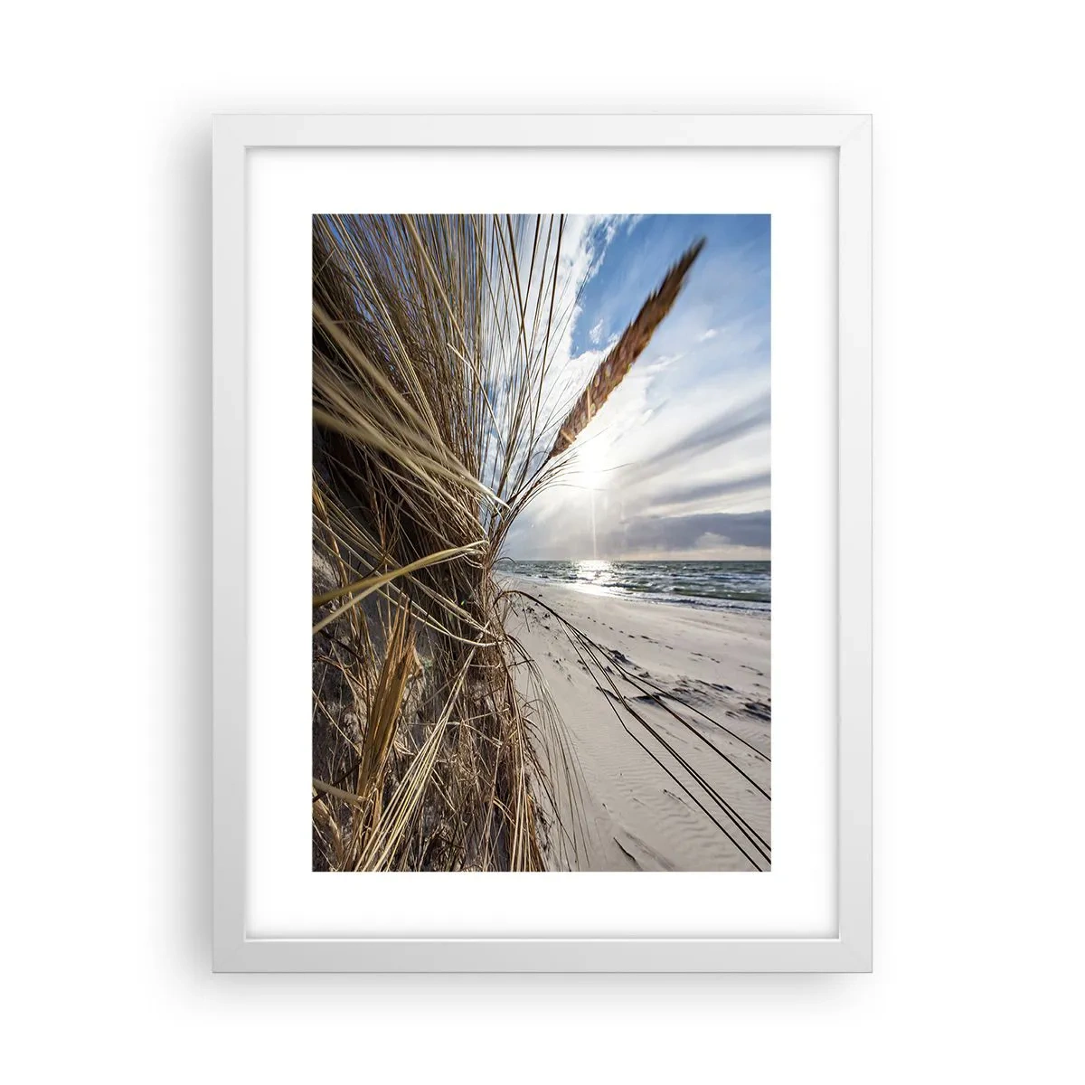 Poster in einem weißen Rahmen - Ein Treffen der Elemente der Natur - 30x40 cm