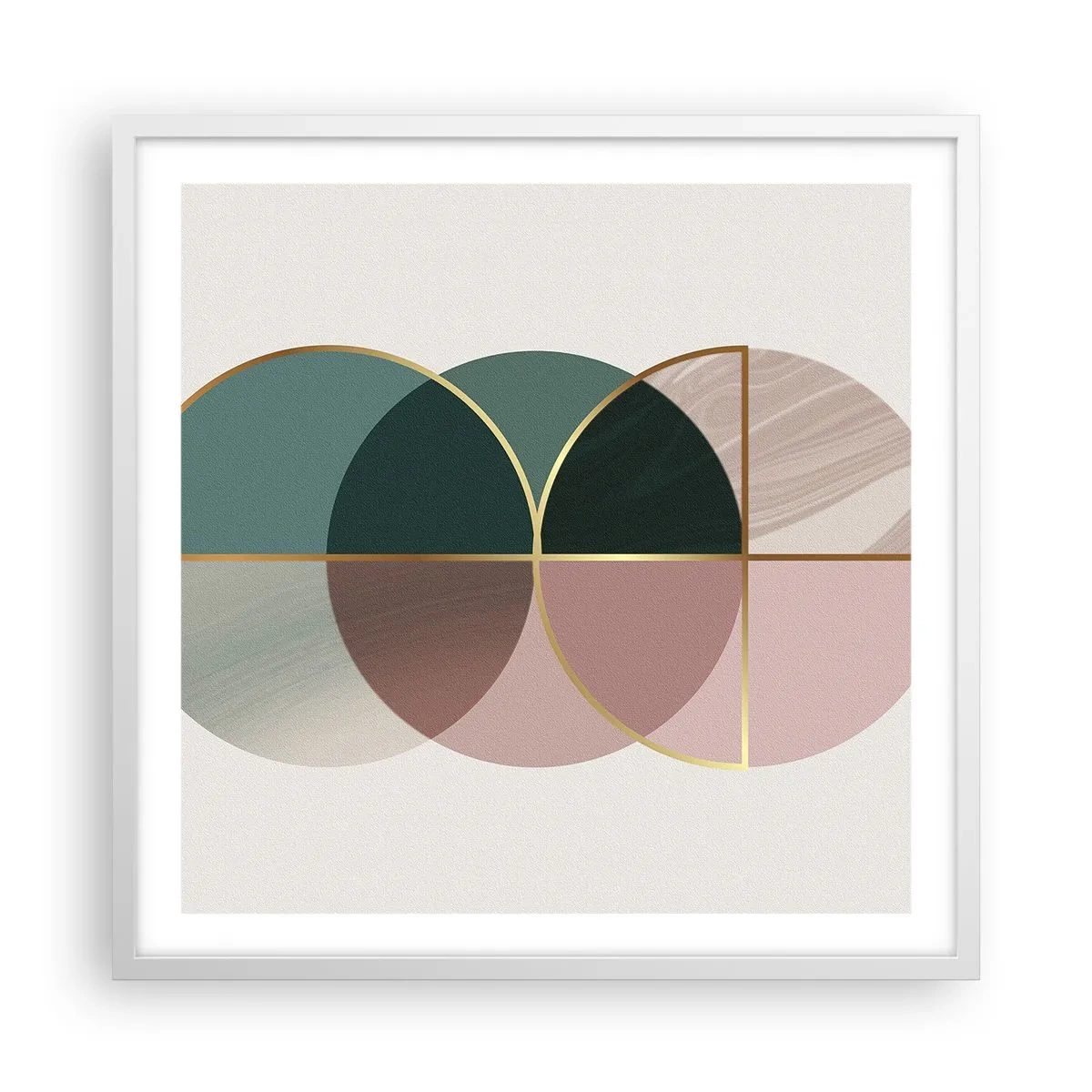 Poster in einem weißen Rahmen - Ein Rad hinter dem anderen… - 60x60 cm