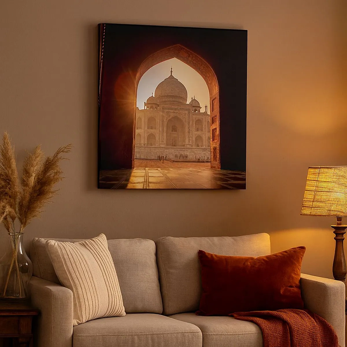 Bild auf Leinwand - Leinwandbild - Denkmal der überirdischen Liebe - 30x30 cm