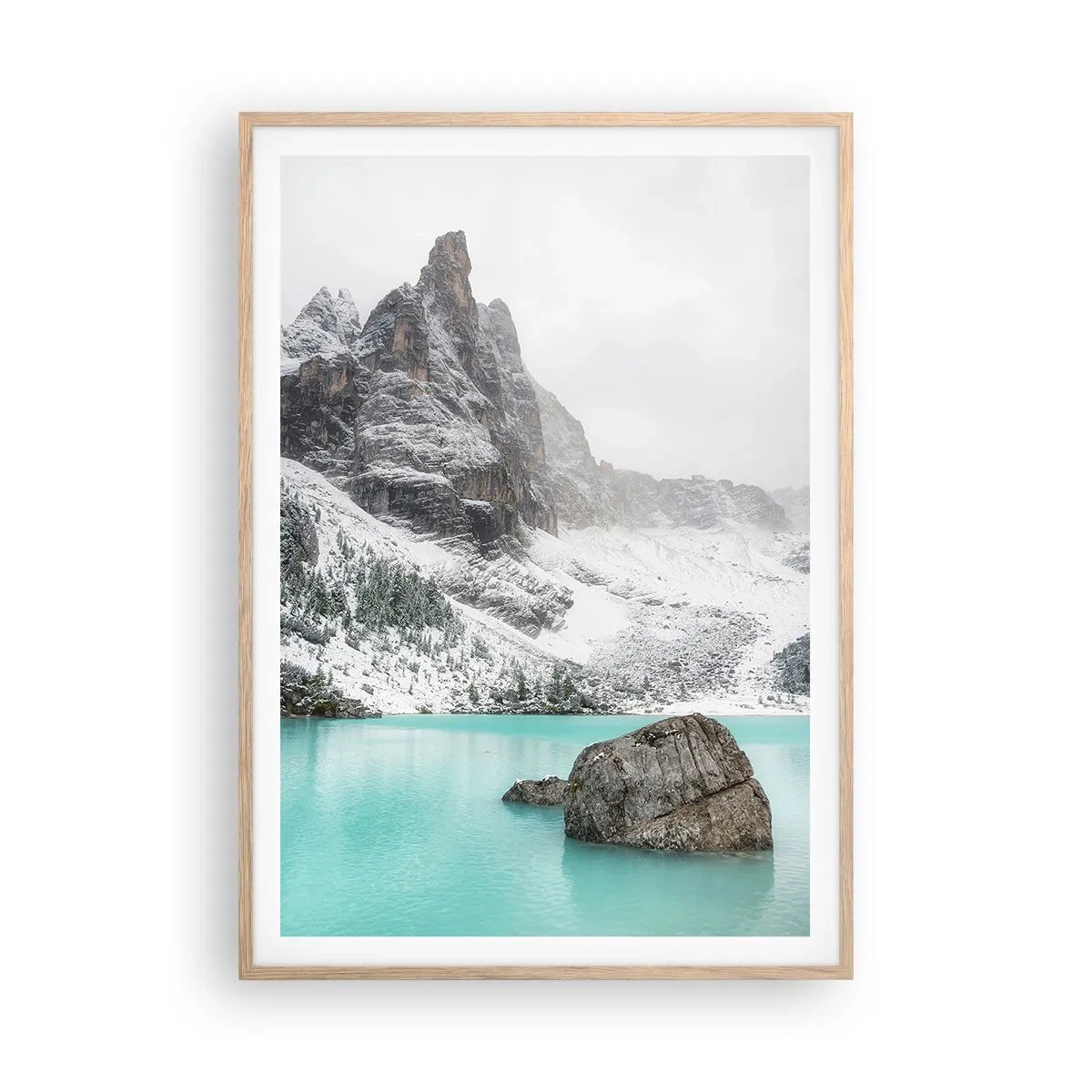 Poster in einem Rahmen aus heller Eiche - Auf der Hut - 70x100 cm