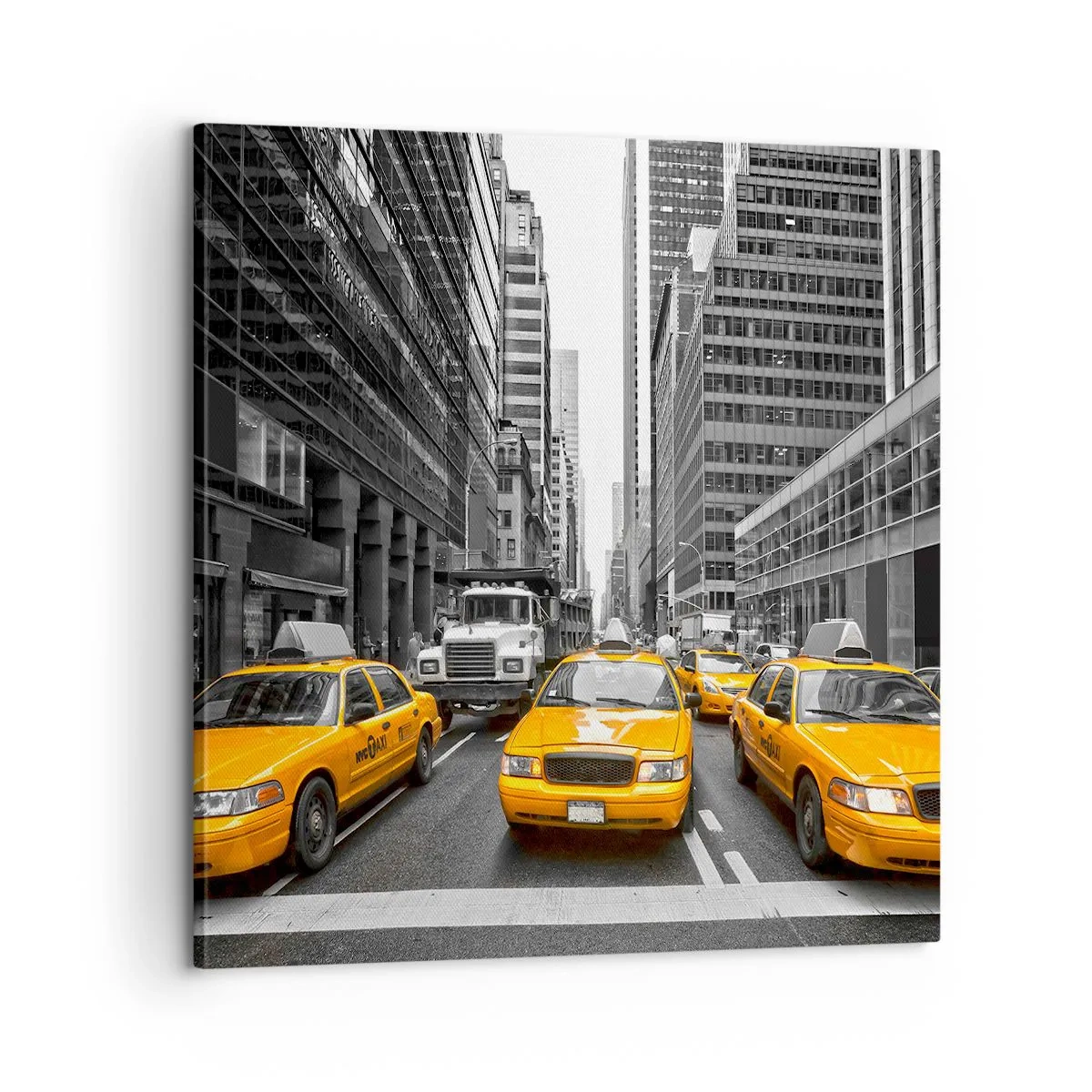 Bild auf Leinwand - Leinwandbild - Wir färben die Stadt - 60x60 cm